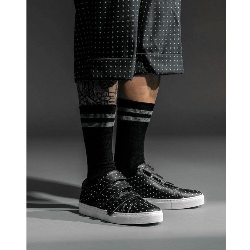 Nick Wooster x GREATS Men's Sz. 7 The Royale Nero Polka Dot Sneaker